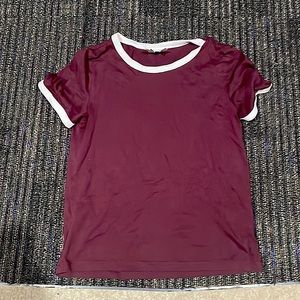 Simple burgundy tee